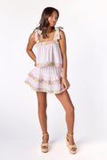 Marni Embroidered Skirt Floral Pastel