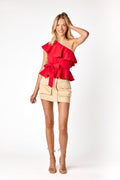 Harper Cargo Skirt Beige