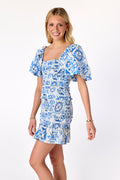 Pixie Smocked Dress Renaissance Tile