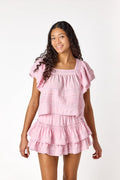 Lily Lace Top Pastel Pink