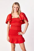 Pixie Smocked Dress Love Fool